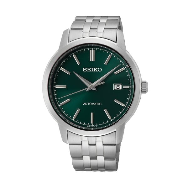 SEIKOSeiko SRPH89K1 Automatic Men's Watch - Green Dial, Stainless Steel BraceletWATCHESEcecile