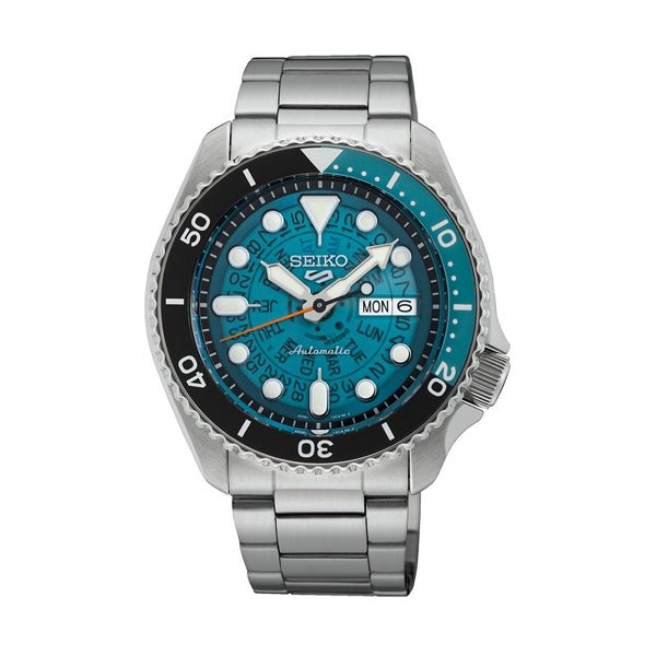 SEIKOSeiko 5 Sports SRPJ45K1 Men's Automatic Watch, Blue Skeleton Dial, Stainless Steel BraceletWATCHESEcecile