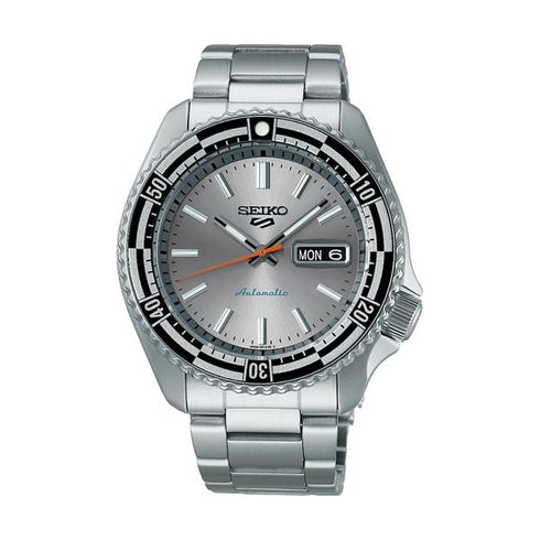 SEIKOSeiko 5 Sports SRPK09K1 Men's Automatic Watch, Silver Dial, Stainless Steel BraceletWATCHESEcecile