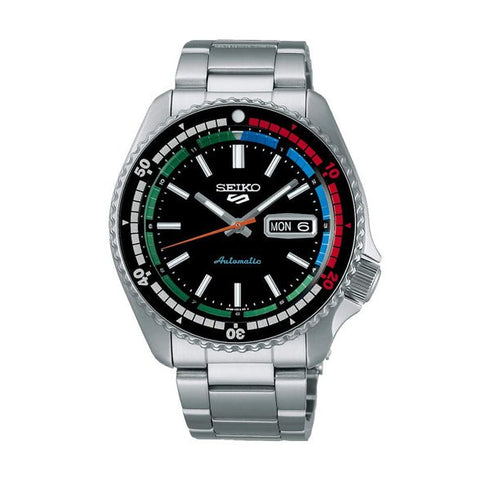 SEIKOSeiko 5 Sports SRPK13K1 Automatic Men's Watch - Black Dial, Stainless Steel BraceletWATCHESEcecile