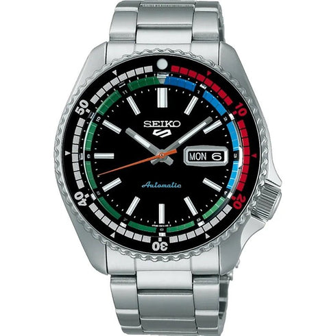 SEIKOSeiko 5 Sports SRPK13K1 Automatic Men's Watch - Black Dial, Stainless Steel BraceletWATCHESEcecile