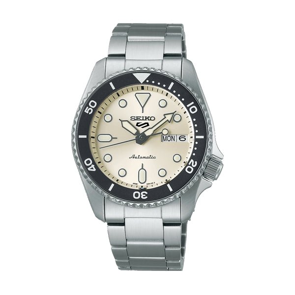SEIKOSeiko 5 Sports SRPK31K1 Men's Automatic Watch - 38mm Stainless Steel, Cream DialWATCHESEcecile