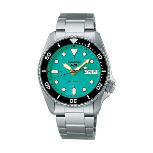 SEIKOSeiko 5 Sports SRPK33K1 Men's Automatic Watch - 38mm Stainless Steel, Teal DialWATCHESEcecile