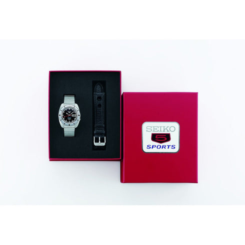 SEIKOSeiko 5 Sports SRPL05K1 Men's Automatic Watch, Black Dial, Stainless Steel BraceletWATCHESEcecile