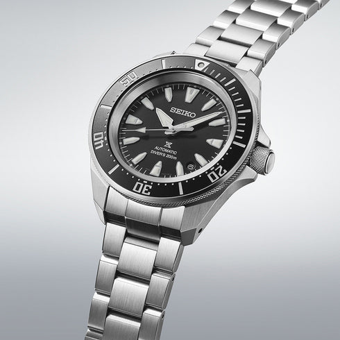 SEIKOSeiko Prospex SRPL13K1 'Samurai' Automatic Men's Dive Watch - Black Dial, Stainless Steel BraceletWATCHESEcecile