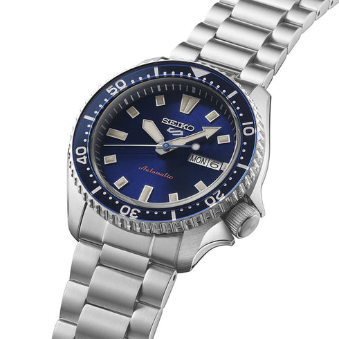 SEIKOSeiko 5 Sports SRPL83K1 Men's Automatic Watch – 42.5mm Stainless Steel, Koniro Blue Dial, SKX ReduxWATCHESEcecile