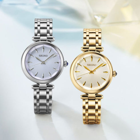 SEIKOSeiko SRZ553P1 Women's Quartz Watch, Silver Dial, Stainless Steel BraceletWATCHESEcecile