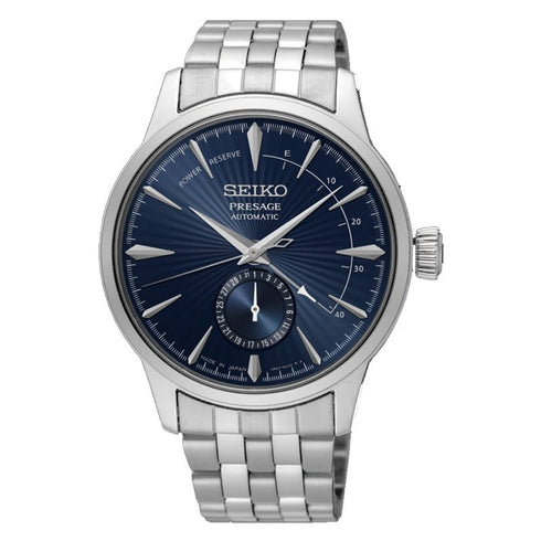 SEIKOSeiko Presage SSA347J1 Men's Watch - Blue Dial, Stainless Steel Case and BraceletWATCHESEcecile
