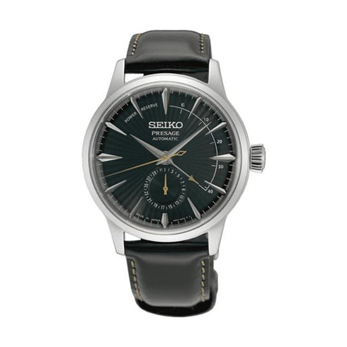 SEIKOSeiko Presage SSA459J1 Men's Automatic Watch - Green Dial, Power Reserve Indicator, Leather StrapWATCHESEcecile