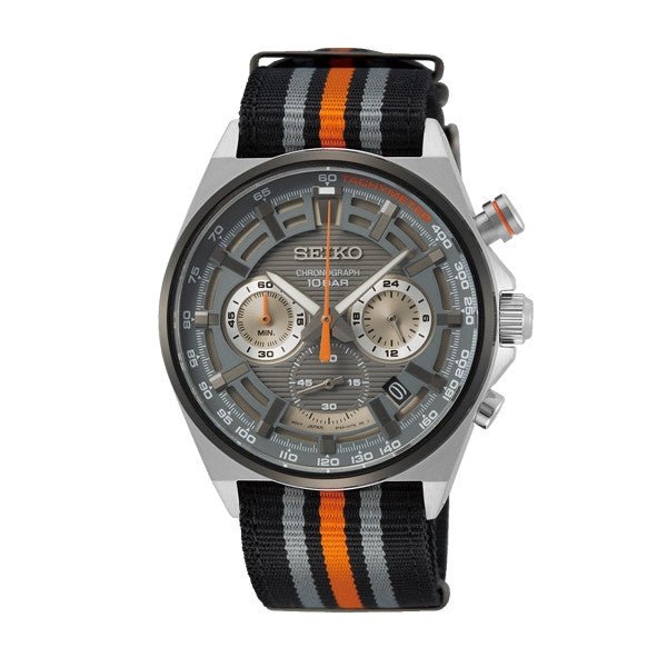 SEIKOSeiko SSB403P1 Men's Quartz Chronograph Watch - Grey Dial, NATO StrapWATCHESEcecile
