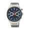 SEIKO: Seiko Chronograph SSB407P1 Quartz Men's Watch - Blue Dial, Stainless Steel BraceletWATCHESEcecile