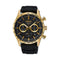 SEIKOSeiko Chronograph SSB446P1 Quartz Men's Watch - Black Dial, Gold - Tone Case, Silicone StrapWATCHESEcecile
