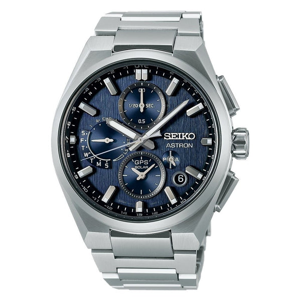 SEIKOSeiko Astron GPS Solar Dual - Time Chronograph SSH161J1 Men's Watch – Titanium Case and BraceletWATCHESEcecile