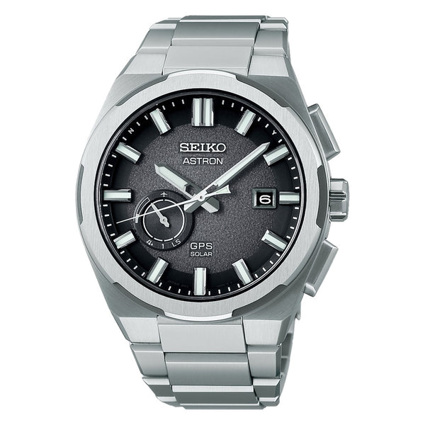 SEIKOSeiko Astron GPS Solar Dual - Time Chronograph SSJ025J1 Men's Watch – Titanium Case and BraceletWATCHESEcecile