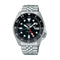 SEIKOSeiko 5 Sports SSK001K1 Automatic GMT Men's Watch - Black Dial, Steel BraceletWATCHESEcecile
