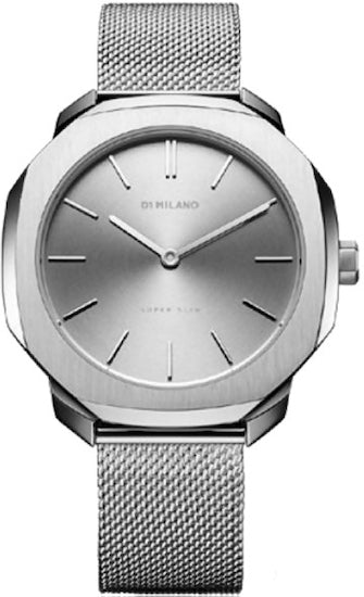D1 MILANOD1 Milano Super Slim SSML01 Women's Watch - Silver Stainless Steel Mesh BraceletWATCHESEcecile