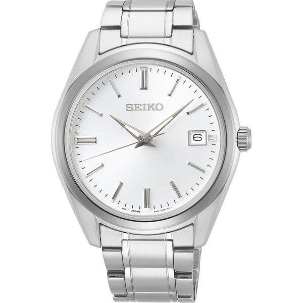 SEIKOSeiko SUR307P1 Men's Quartz Watch - Silver Dial, Stainless Steel BraceletWATCHESEcecile
