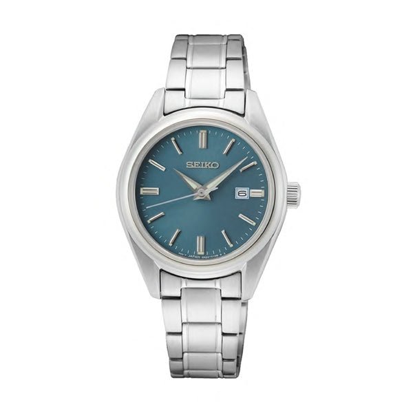SEIKOSeiko SUR531P1 Women's Quartz Watch - Blue Sunray Dial, Stainless Steel BraceletWATCHESEcecile