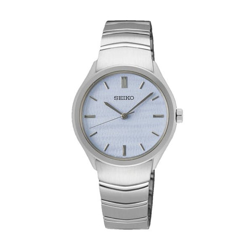 SEIKOSeiko SUR549P1 Women's Quartz Watch, Blue Dial, Stainless Steel BraceletWATCHESEcecile