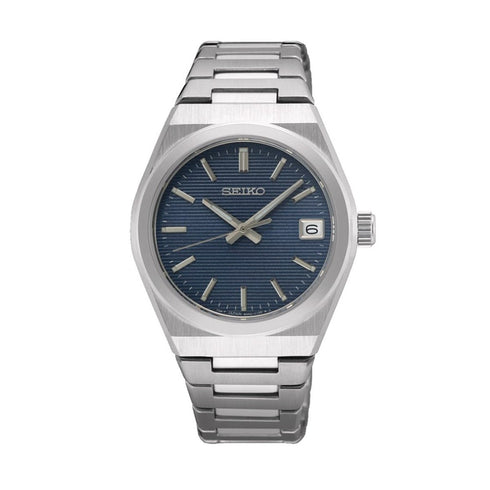 SEIKOSeiko SUR575P1 Women's Quartz Watch, Blue Dial, Stainless Steel BraceletWATCHESEcecile