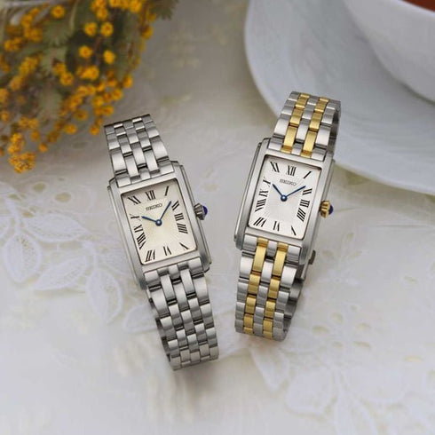 SEIKOSeiko SWR083P1 Women's Quartz Watch - White Dial, Stainless Steel BraceletWATCHESEcecile