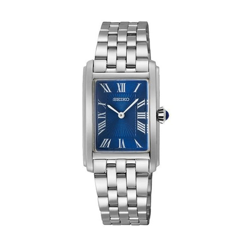 SEIKOSeiko SWR085P1 Women's Quartz Watch, Blue Dial, Stainless Steel BraceletWATCHESEcecile