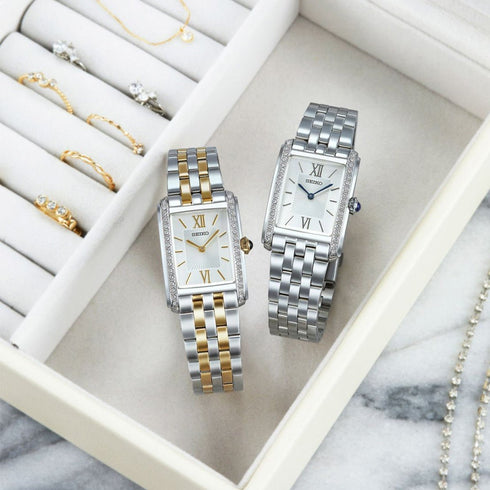 SEIKOSeiko SWR093P1 Women's Quartz Watch, Silver Dial, Two - Tone Stainless Steel BraceletWATCHESEcecile