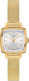 TISSOTTissot Lovely Square T058.109.33.031.00 Women's 20mm Quartz Watch – Silver Dial, Gold PVD Stainless Steel BraceletWATCHESEcecile