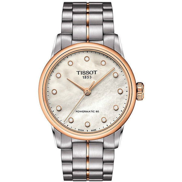 TISSOTTissot Luxury Automatic Lady Watch - Mother - of - Pearl Dial, Two - Tone BraceletWATCHESEcecile
