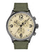 TISSOTTissot Chrono XL Men's Watch - Beige Dial, Grey PVD Case, Green Fabric StrapWATCHESEcecile