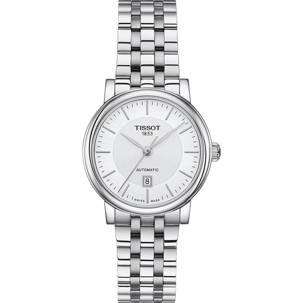 TISSOTTissot Carson Premium Automatic Lady 30mm Watch – Silver Dial, Stainless Steel Bracelet, Swiss MadeWATCHESEcecile