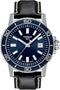 TISSOTTissot Supersport Gent Men's Watch - Blue Dial, Stainless Steel Case, Black Leather StrapWATCHESEcecile
