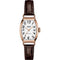 TISSOTTissot Heritage Porto Mechanical Small Lady Watch - White Dial, Rose Gold PVD Tonneau Case, Brown Leather StrapWATCHESEcecile