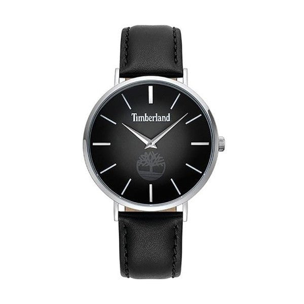 TIMBERLANDTimberland TBL15514JS02 Men's Rangeley Watch – 42mm Stainless Steel Case, Black Leather Strap, Black Dial, Quartz Movement, 5 ATM Water ResistanceWATCHESEcecile