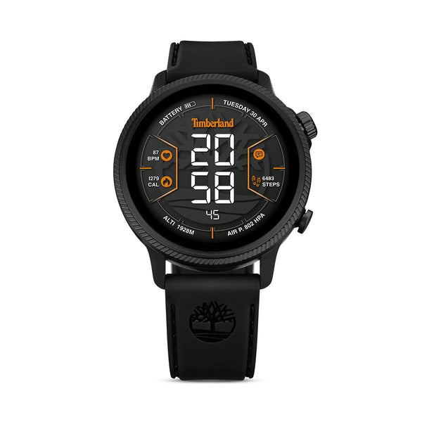 TIMBERLAND SMARTWATCHTimberland Trail Force S1 GPS Smartwatch – Black Case, Black Silicone StrapWATCHESEcecile