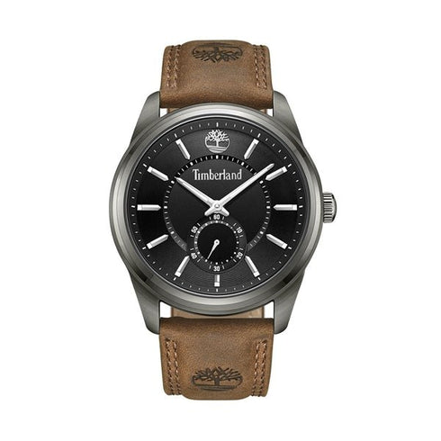 TIMBERLANDTimberland TDWGA0029703 Northbridge Men's Watch – 45mm Grey Stainless Steel Case, Brown Leather Strap, Black Dial, 5 ATM Water ResistanceWATCHESEcecile