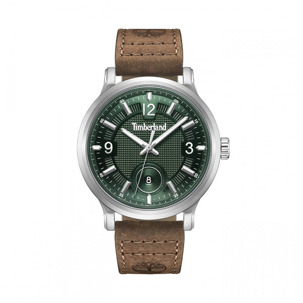TIMBERLANDTimberland Driscoll TDWGB0055901 46 mm Silver Steel Green Dial Leather WatchWATCHESEcecile
