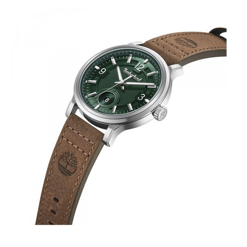 TIMBERLANDTimberland Driscoll TDWGB0055901 46 mm Silver Steel Green Dial Leather WatchWATCHESEcecile