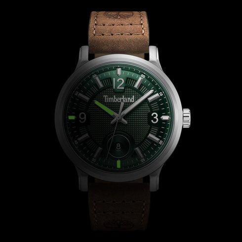 TIMBERLANDTimberland Driscoll TDWGB0055901 46 mm Silver Steel Green Dial Leather WatchWATCHESEcecile
