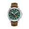 TIMBERLANDTimberland TDWGB0056001 Fast Strike Men's Chronograph Watch – 46mm Stainless Steel Case, Green Dial, Brown Leather Strap, 5 ATM Water ResistanceWATCHESEcecile
