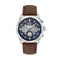 TIMBERLANDTimberland TDWGF2200703 Hadlock Men's Watch – 46mm Silver Stainless Steel Case, Blue Dial, Brown Leather Strap, Multifunction Quartz, 5 ATM Water ResistanceWATCHESEcecile