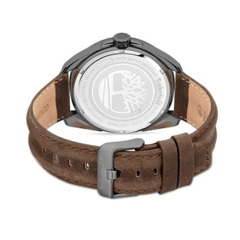 TIMBERLANDTimberland Fairhill TDWGF2200902 Men's 44mm Brown Dial Quartz Watch, Brown Leather StrapWATCHESEcecile