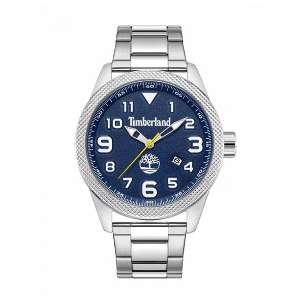TIMBERLANDTimberland TDWGG2132301 Men's Watch – 48mm Silver Stainless Steel Case, Blue Dial, Quartz Movement, 5 ATM Water ResistanceWATCHESEcecile