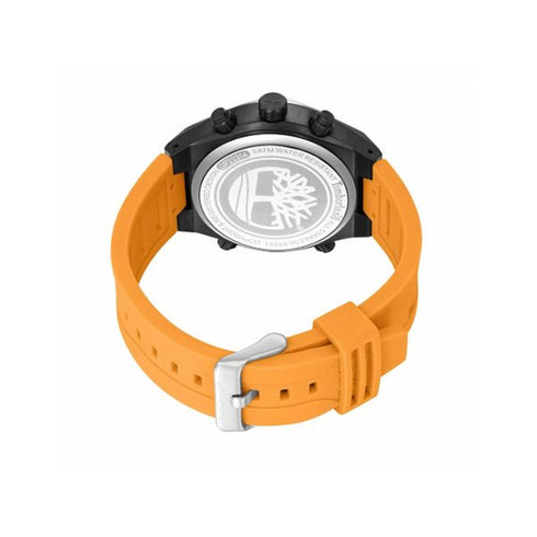 TIMBERLANDTimberland Abbotville TDWGP2231402 Men's 45mm Black Dial Quartz Watch – Orange Silicone StrapWATCHESEcecile
