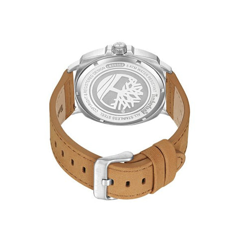 TIMBERLANDTimberland TDWLB0030201 Actwell Men's Watch – 44mm Gold - Tone Stainless Steel Case, Blue Dial, Brown Leather Strap, Date Display, 5 ATM Water ResistanceWATCHESEcecile
