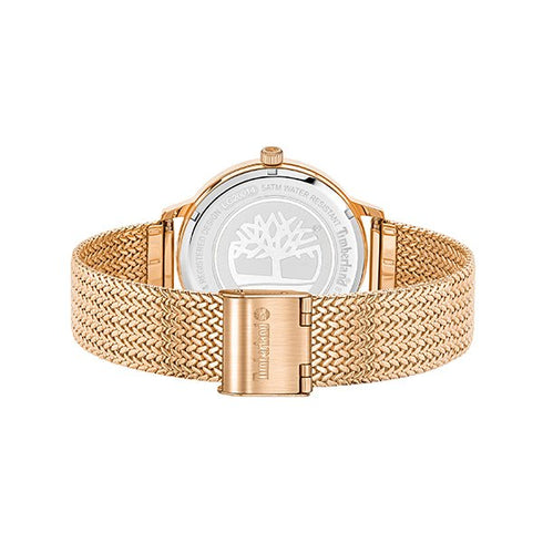 TIMBERLANDTimberland Cranmore Women's Watch Set TDWLG2001451 – Rose Gold - Tone Stainless Steel Case and Mesh Bracelet, White Dial, Matching Bracelet IncludedWATCHESEcecile