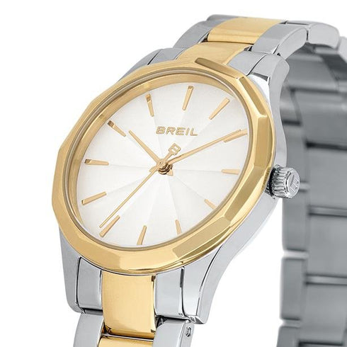 BREILBreil Dozen TW2086 Women's Watch – White Sunray Dial, Two - Tone Steel, 32mmWATCHESEcecile
