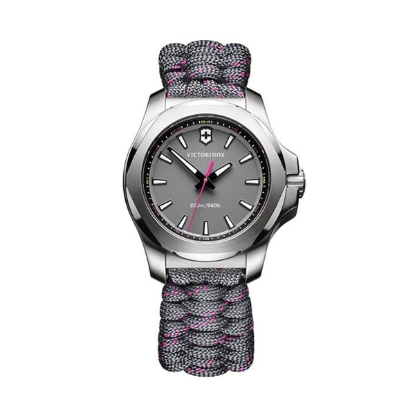 VICTORINOXVictorinox I.N.O.X. V Women's Watch - Grey Dial, Paracord Strap (Model V241771)WATCHESEcecile