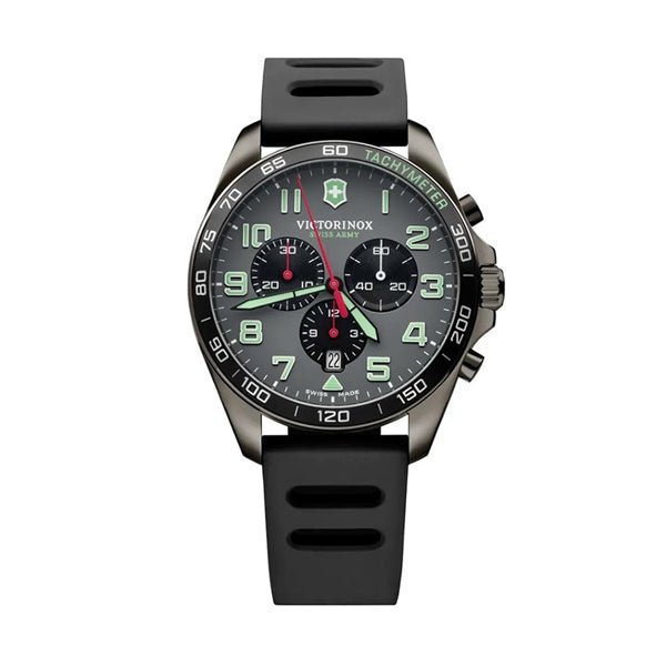 VICTORINOXVictorinox Fieldforce Sport Chrono Men's Watch V241891 – Gray Dial, Black Rubber StrapWATCHESEcecile