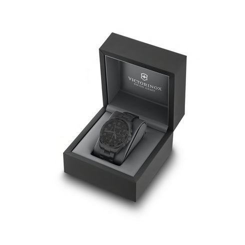 VICTORINOXVictorinox Fieldforce Classic Chrono Men's Watch V241899 – Black Dial, Stainless Steel BraceletWATCHESEcecile